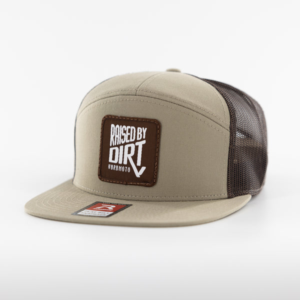 Raised By Dirt Mesh Snapback Hat - Khaki / Brown (350 Entries)