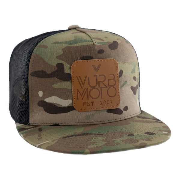 Reboot Leather Mesh Snapback Hat - Camo (200 Entries)