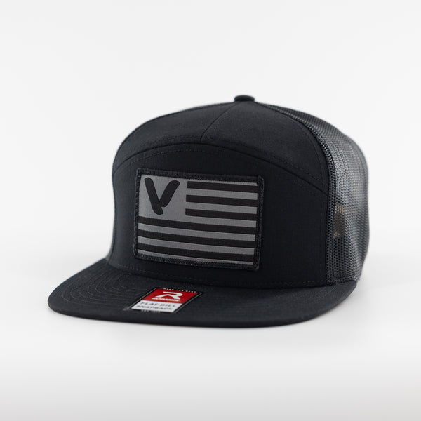 Vurb Flag Mesh Snapback Hat - Black (350 Entries)