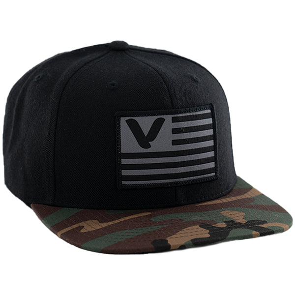 Vurb Flag - Snapback Hat - Black/Camo